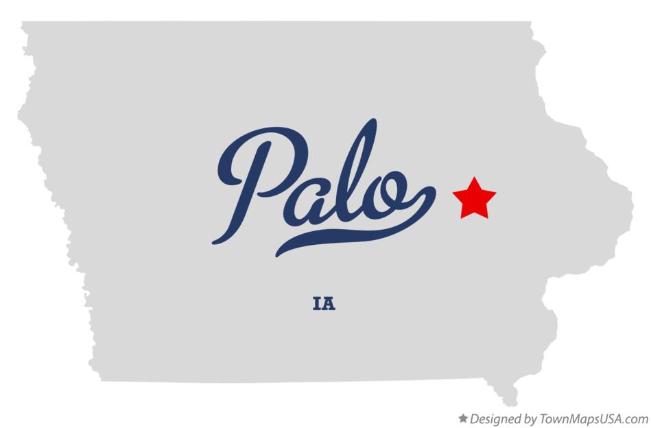 Map of Palo Iowa IA