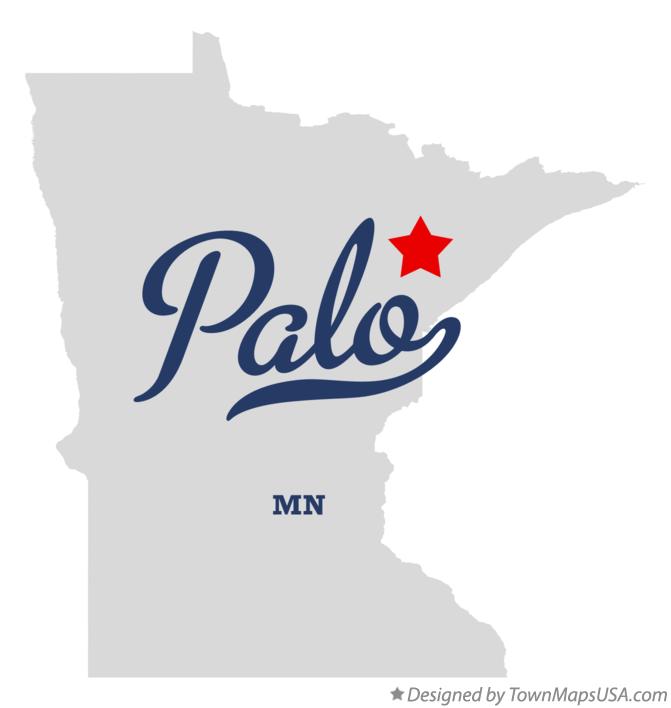 Map of Palo Minnesota MN