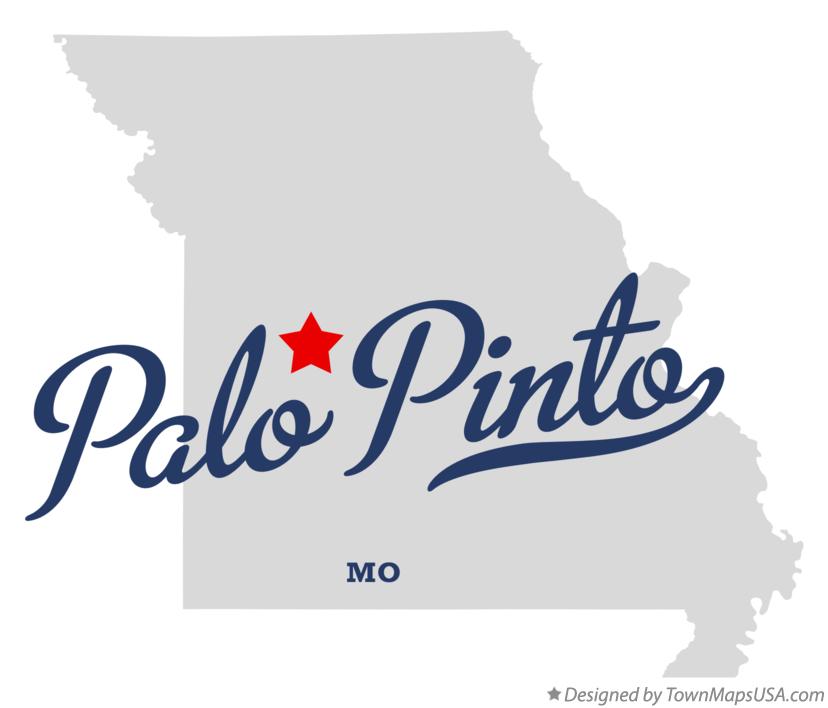 Map of Palo Pinto Missouri MO