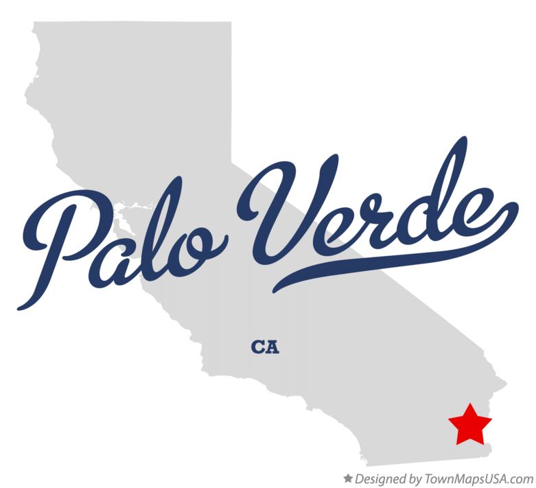 Map of Palo Verde California CA