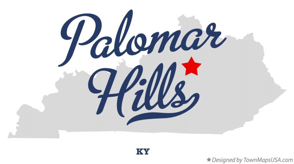 Map of Palomar Hills Kentucky KY