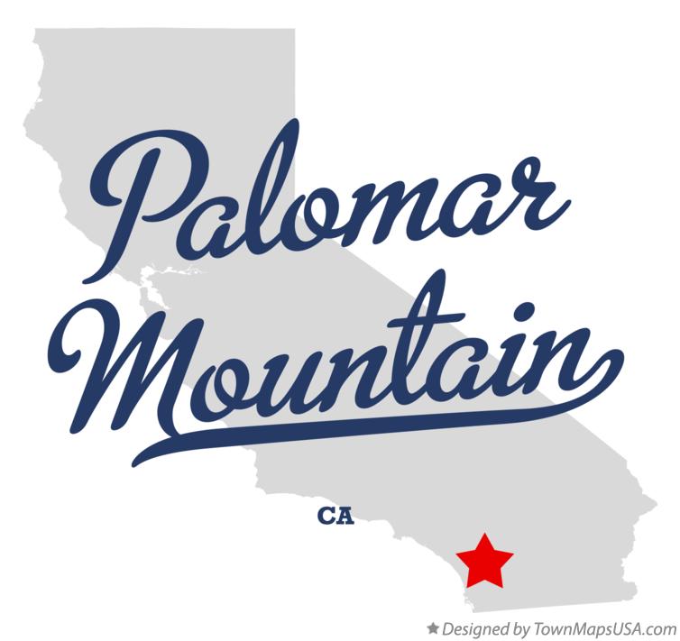 Map of Palomar Mountain California CA
