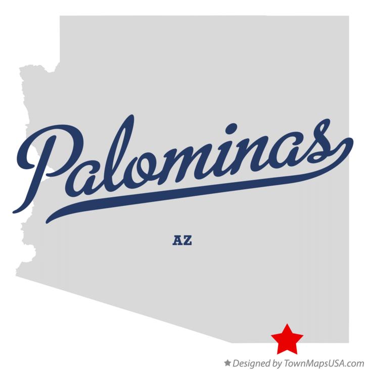 Map of Palominas Arizona AZ