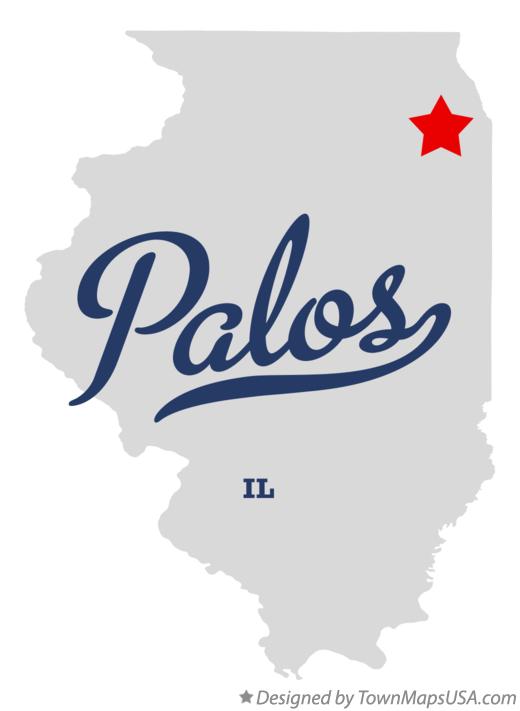 Map of Palos Illinois IL