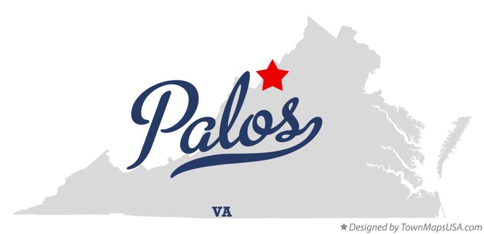 Map of Palos Virginia VA