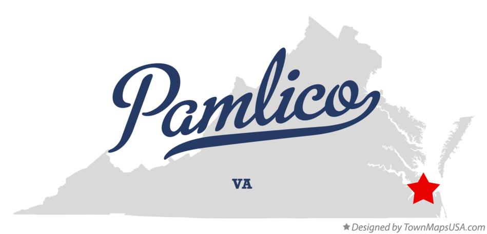 Map of Pamlico Virginia VA
