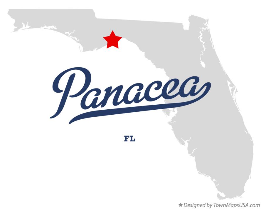 Map of Panacea Florida FL