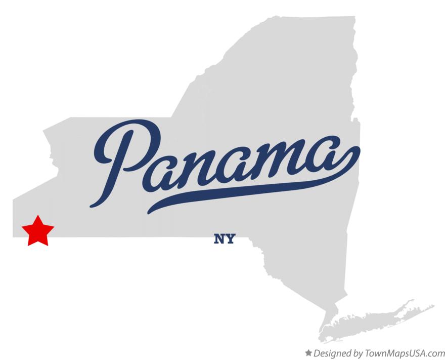 Map of Panama New York NY