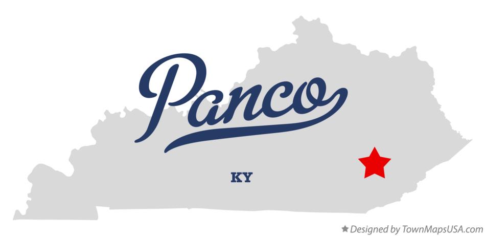 Map of Panco Kentucky KY
