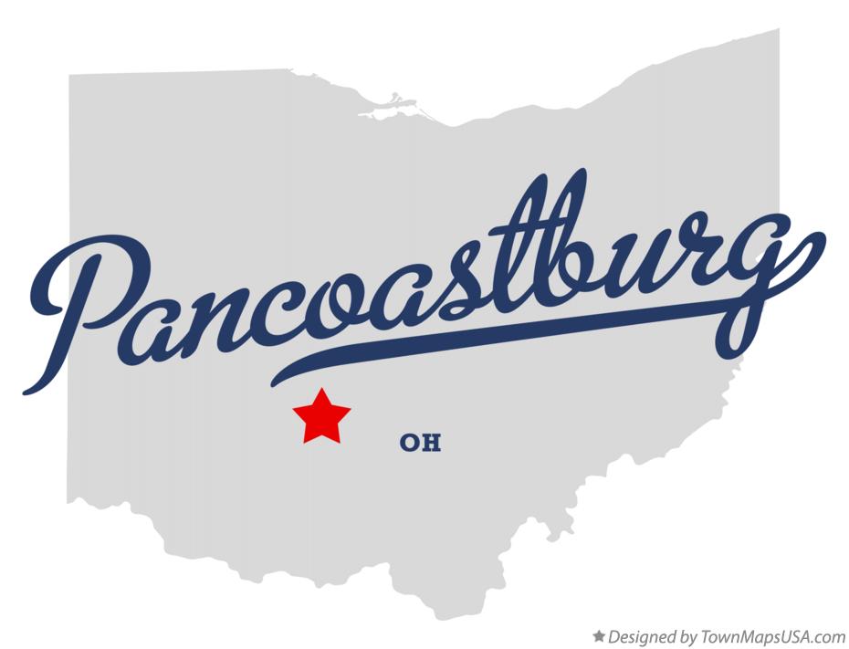 Map of Pancoastburg Ohio OH