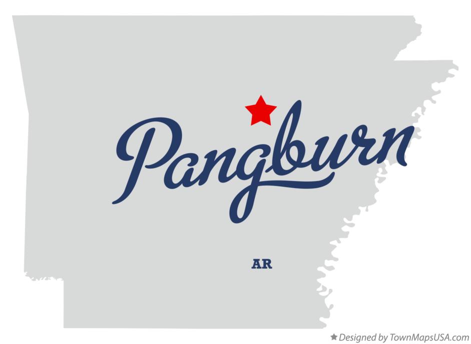 Map of Pangburn Arkansas AR