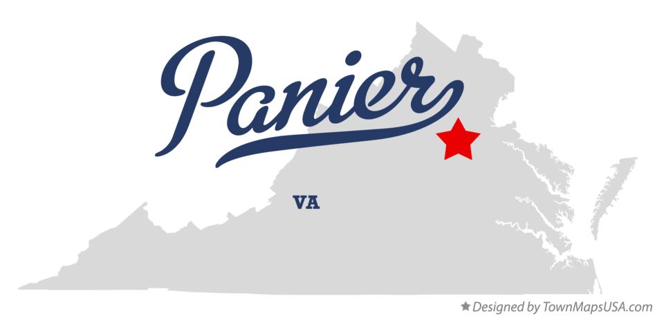 Map of Panier Virginia VA