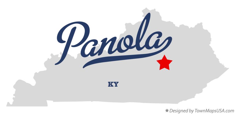 Map of Panola Kentucky KY