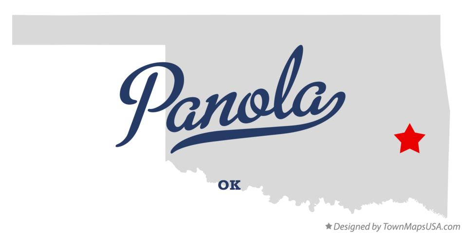 Map of Panola Oklahoma OK
