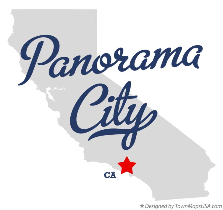 Map of Panorama City California CA