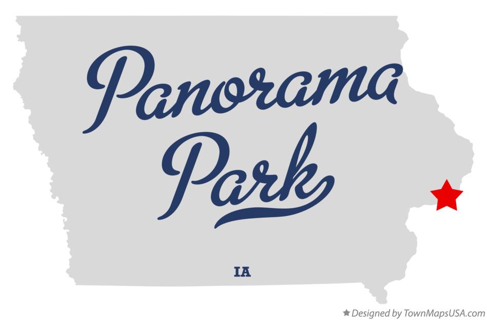 Map of Panorama Park Iowa IA