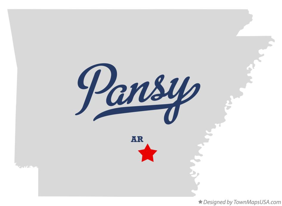 Map of Pansy Arkansas AR