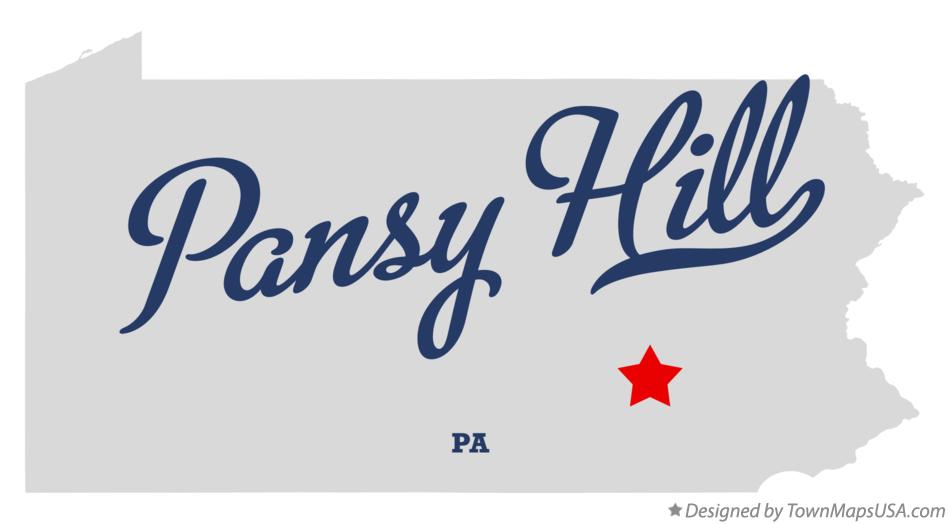 Map of Pansy Hill Pennsylvania PA