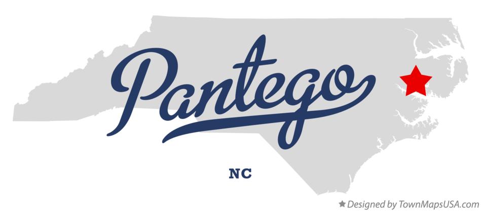 Map of Pantego North Carolina NC