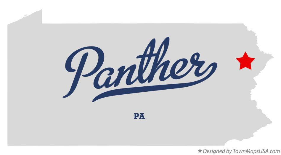 Map of Panther Pennsylvania PA