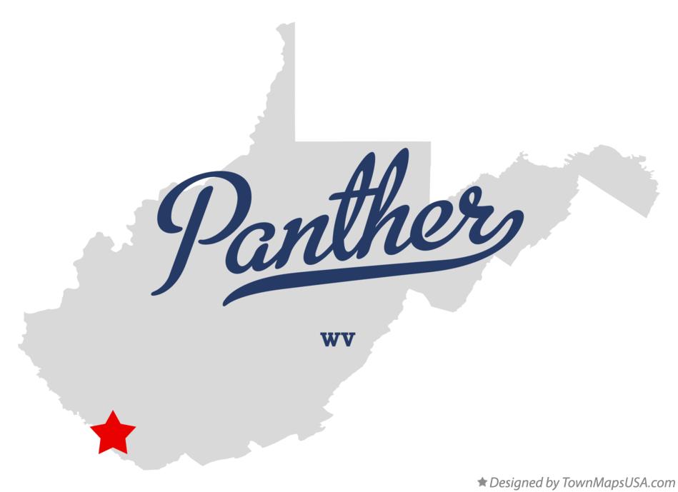 Map of Panther West Virginia WV