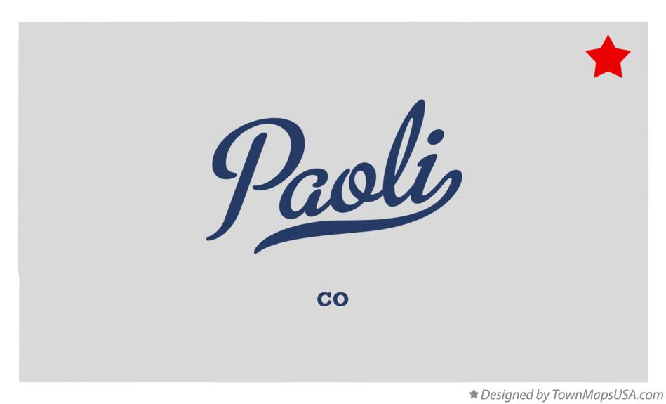 Map of Paoli Colorado CO