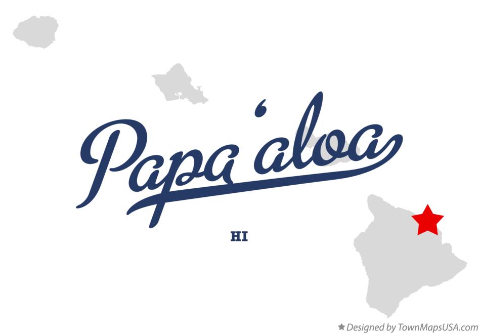 Map of Pāpa‘aloa Hawaii HI