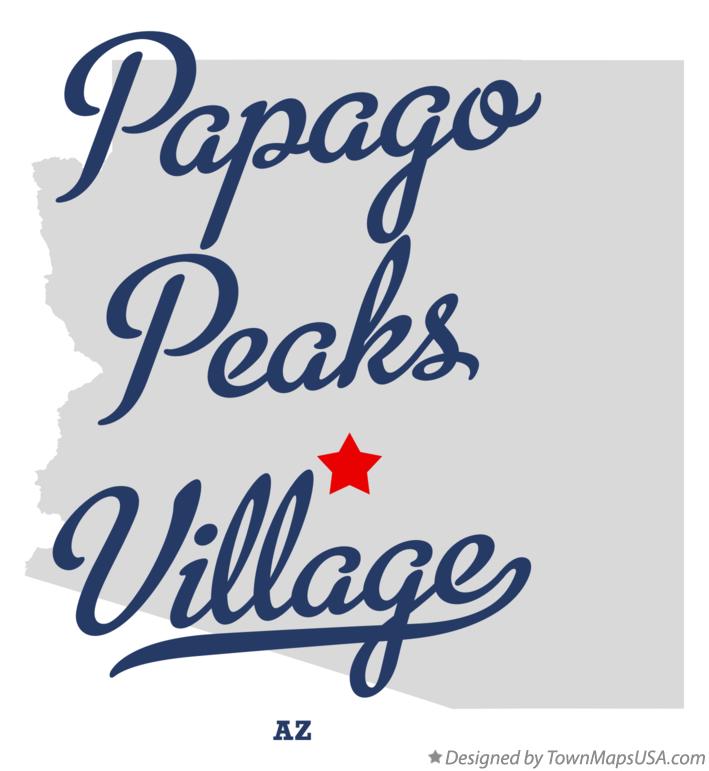 Map of Papago Peaks Village Arizona AZ