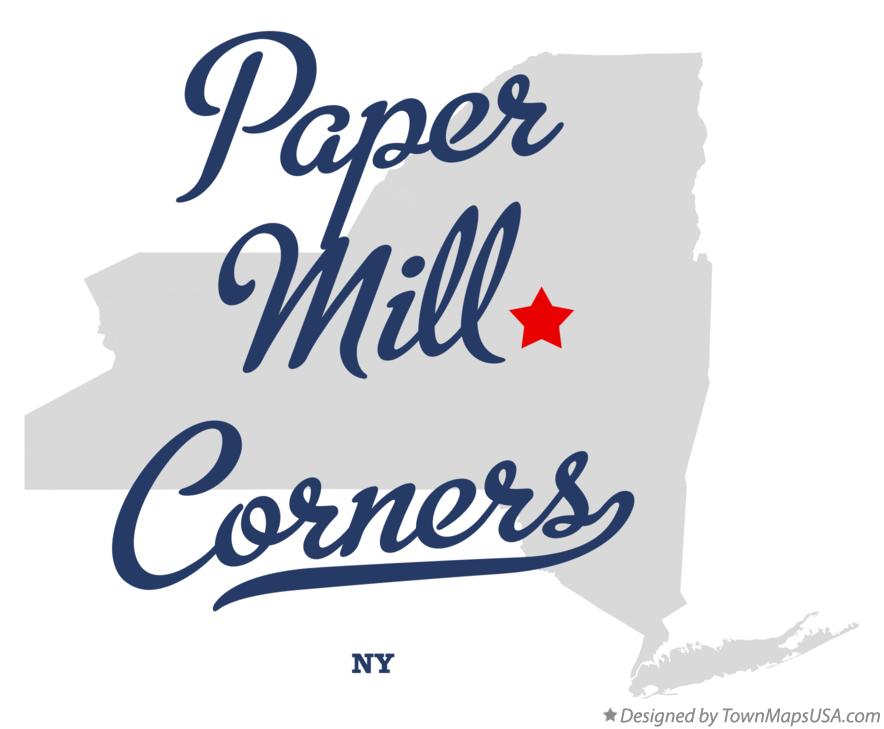Map of Paper Mill Corners New York NY