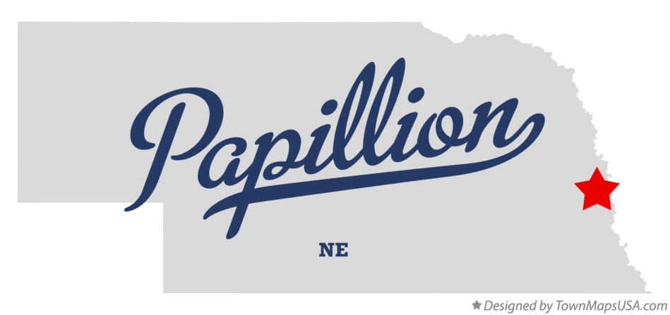 Map of Papillion Nebraska NE