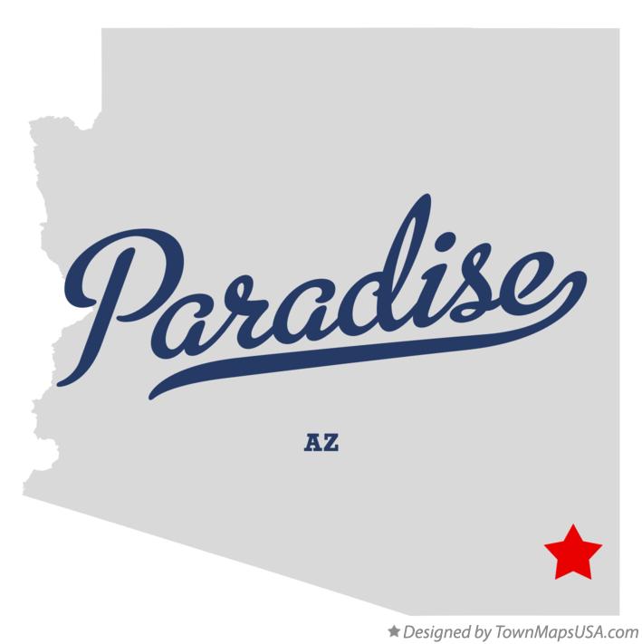 Map of Paradise Arizona AZ