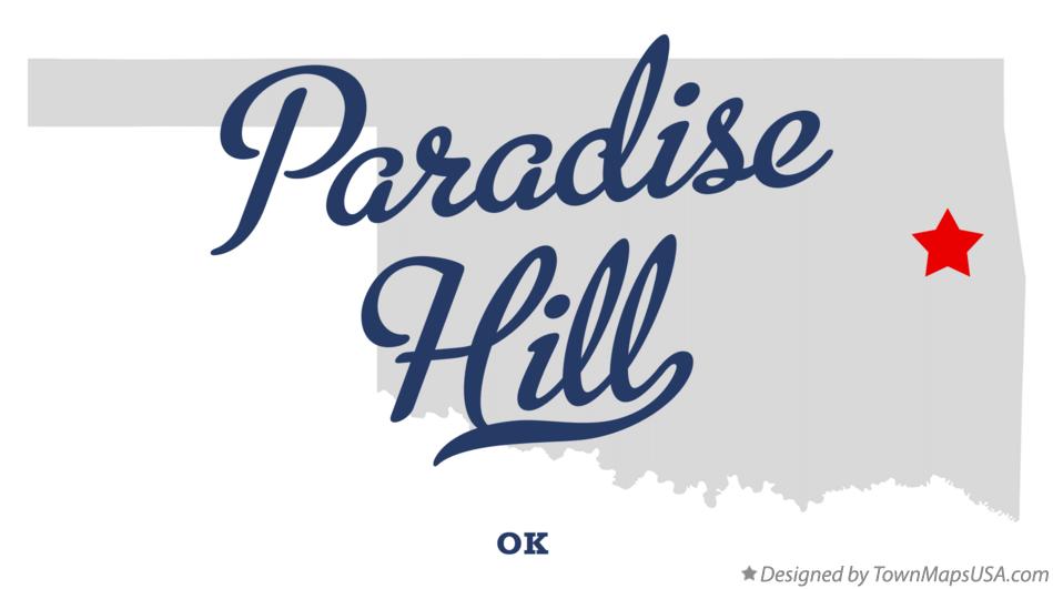 Map of Paradise Hill Oklahoma OK