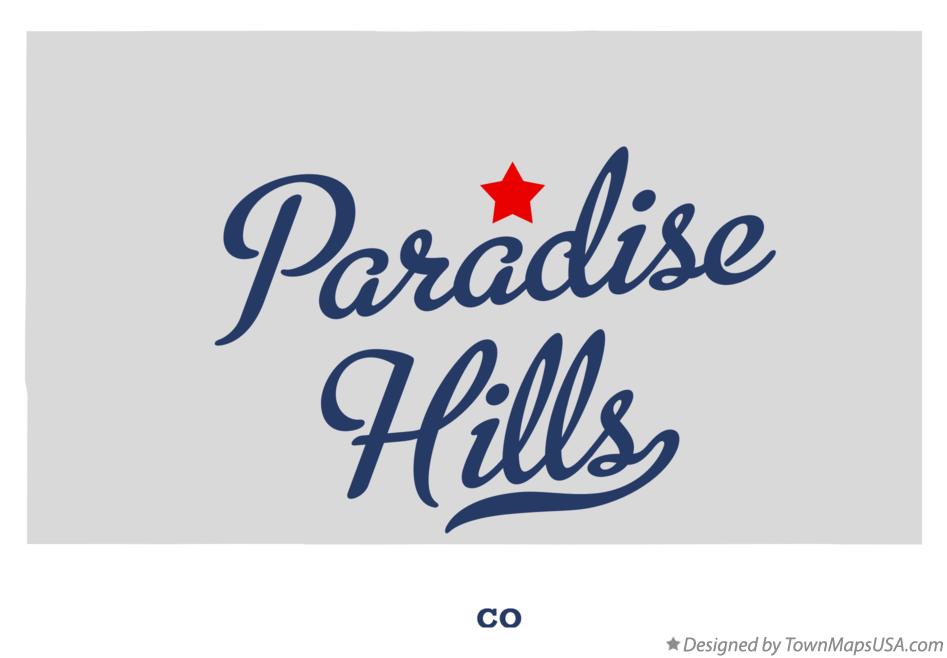 Map of Paradise Hills Colorado CO
