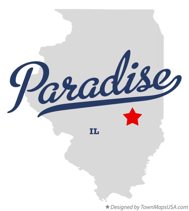 Map of Paradise Illinois IL