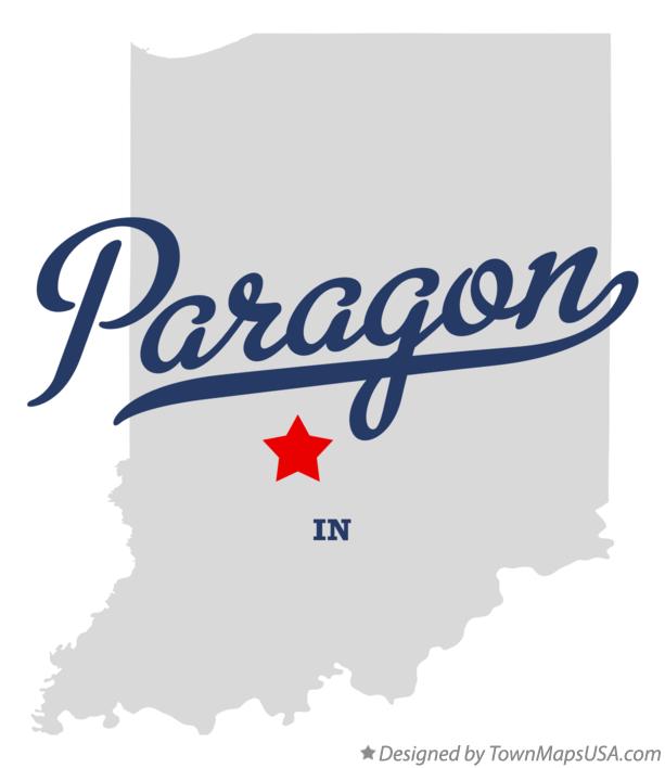 Map of Paragon Indiana IN