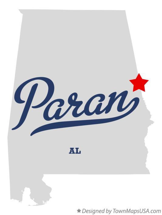 Map of Paran Alabama AL