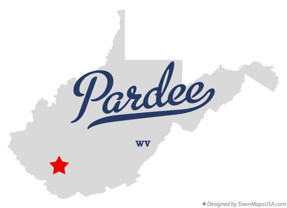 Map of Pardee West Virginia WV