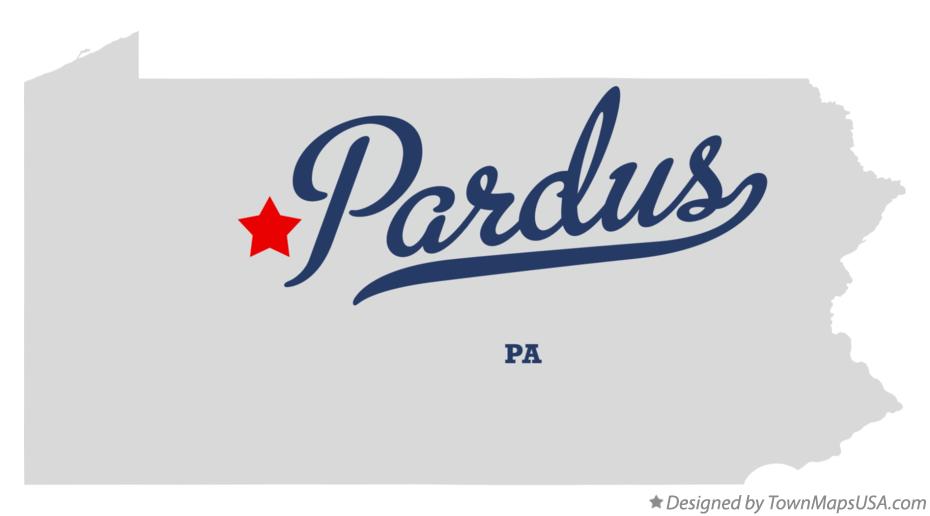 Map of Pardus Pennsylvania PA