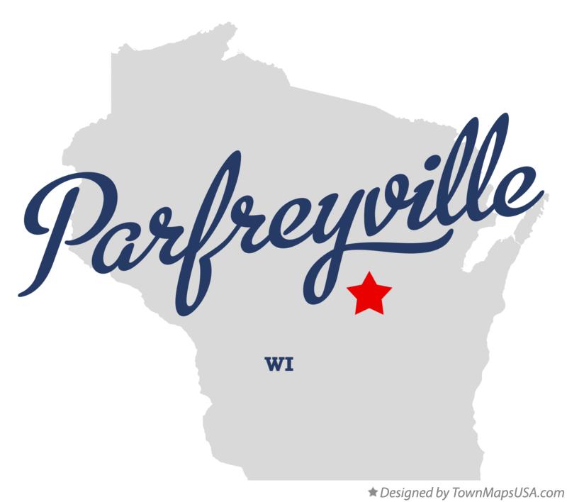 Map of Parfreyville Wisconsin WI