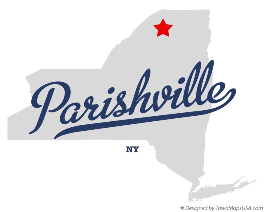 Map of Parishville New York NY