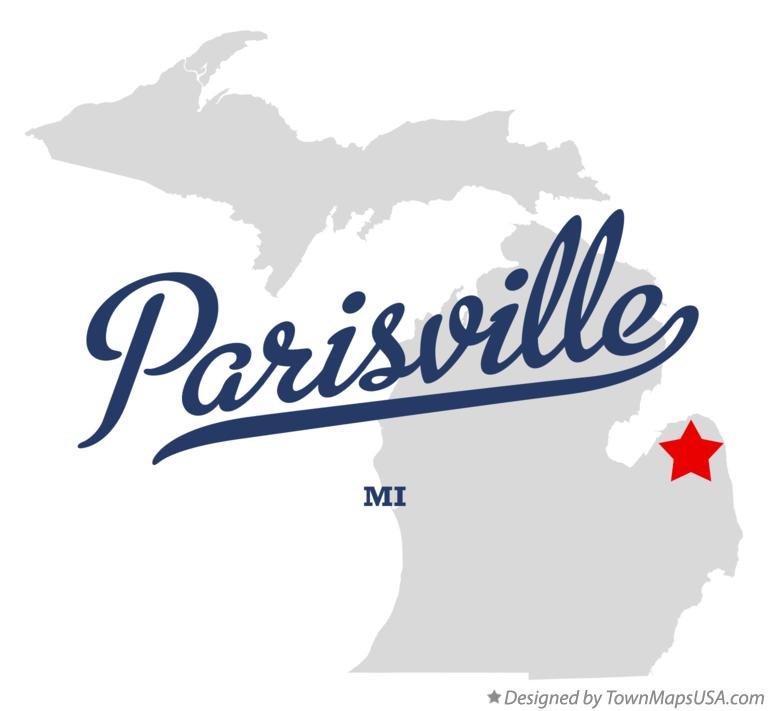 Map of Parisville Michigan MI