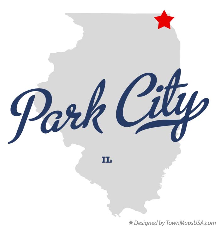 Map of Park City Illinois IL