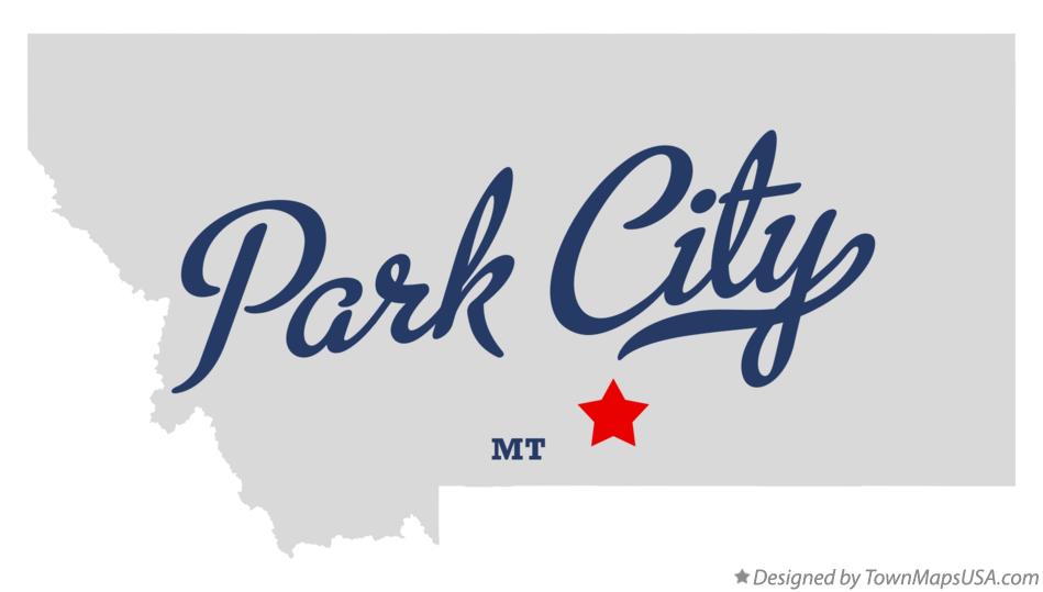Map of Park City Montana MT