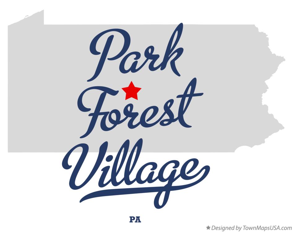 Map of Park Forest Village Pennsylvania PA