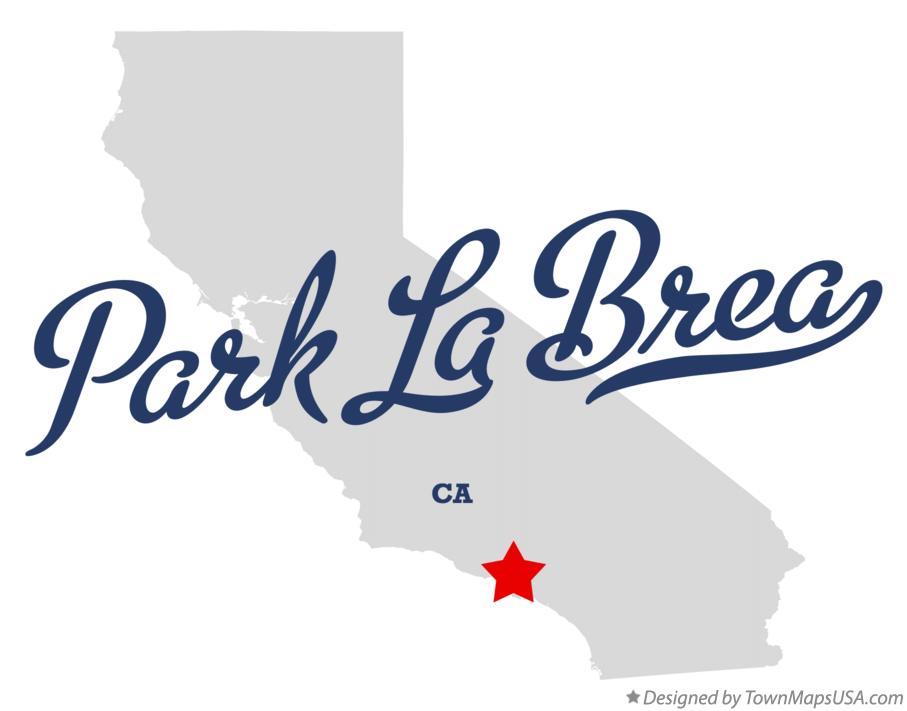 Map of Park La Brea California CA
