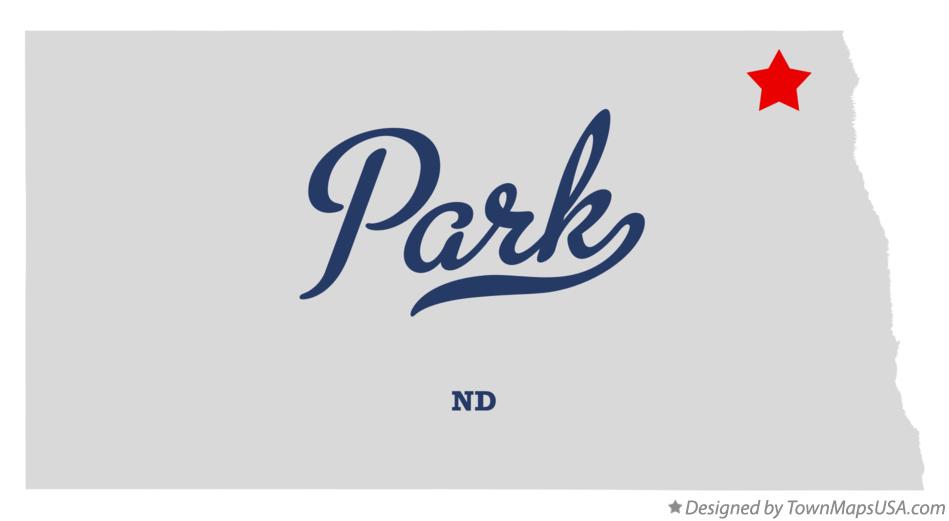 Map of Park North Dakota ND