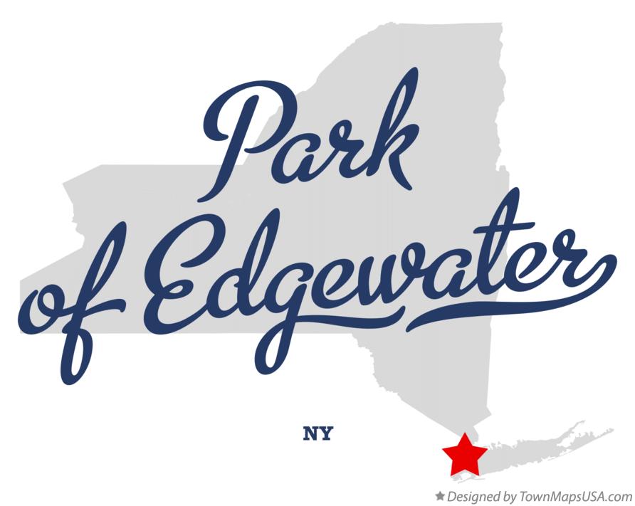 Map of Park of Edgewater New York NY