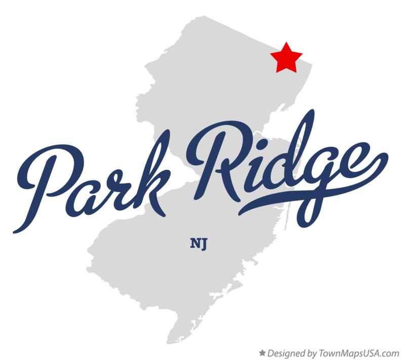 Map of Park Ridge New Jersey NJ