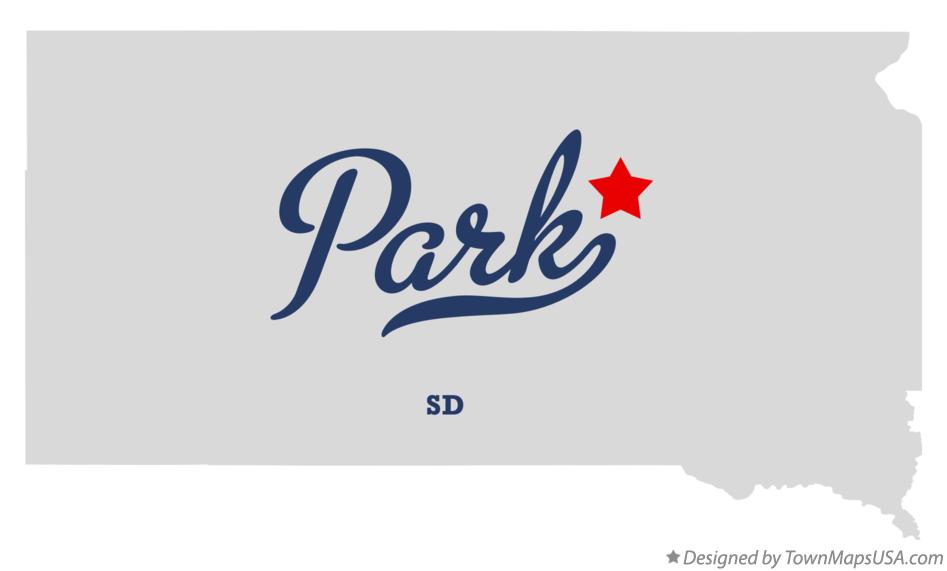 Map of Park South Dakota SD