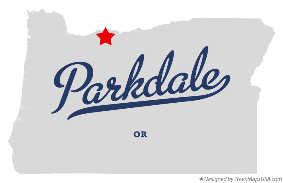 Map of Parkdale Oregon OR